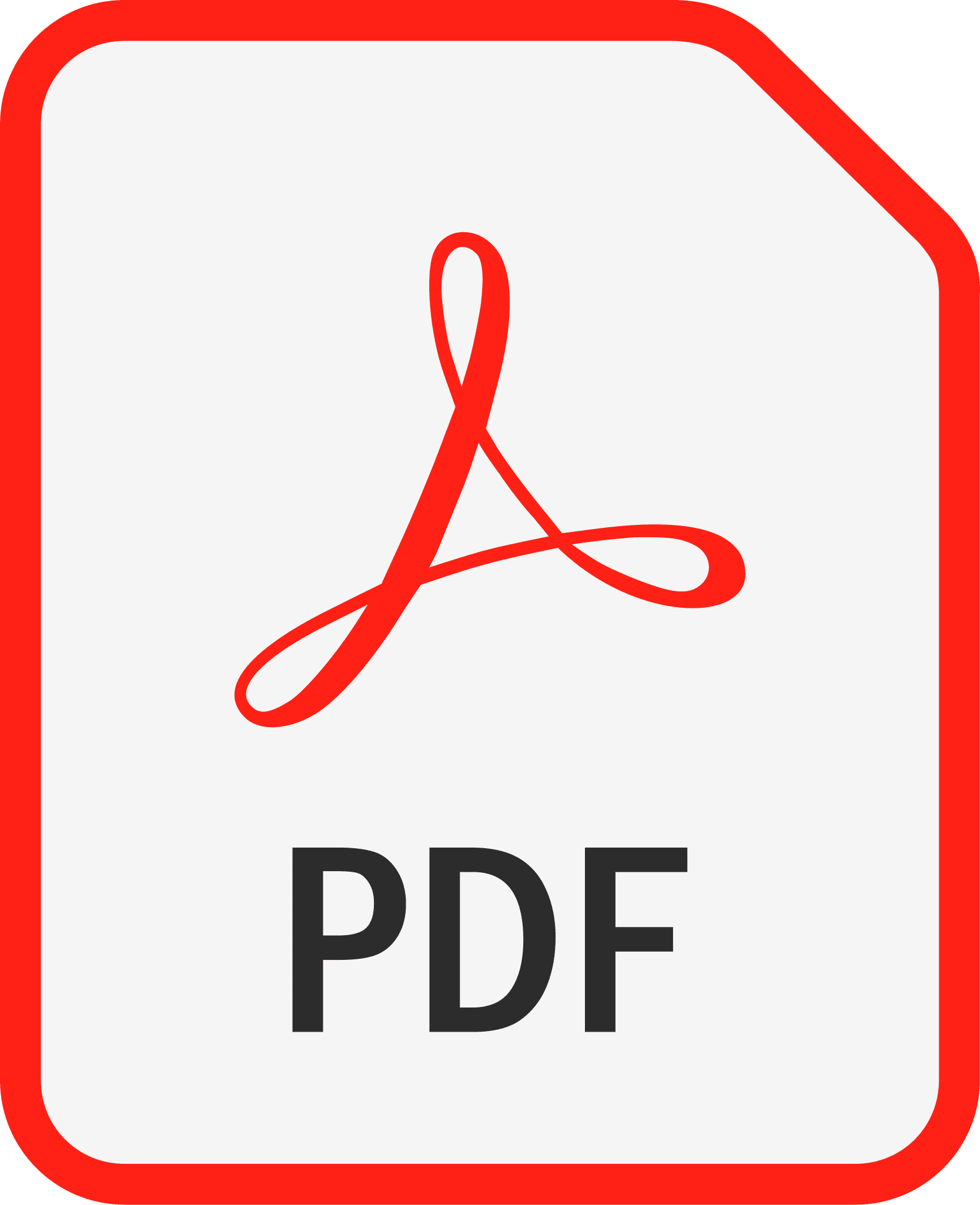 PDF file icon with red border.